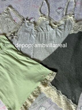 Vintage Y2k Rare Abercrombie & Fitch Lace Cami Babydoll Top
